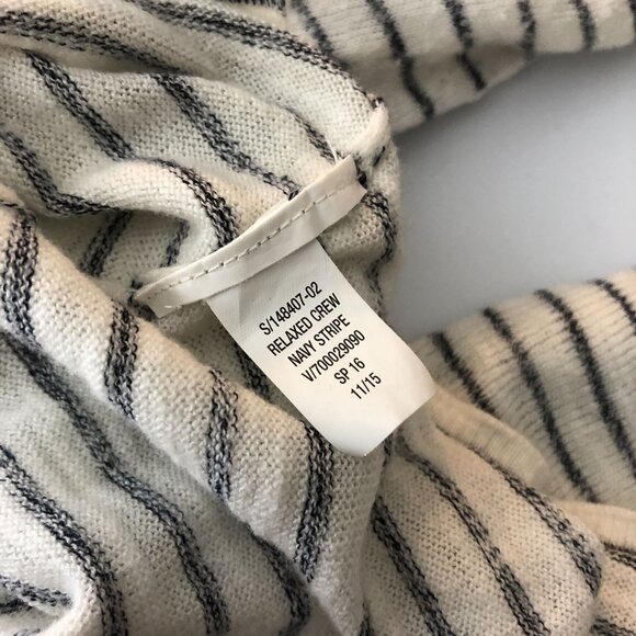Old Navy Womens Striped Relaxed Scoop Neck Sweater Black White Size L - Picture 6 of 7